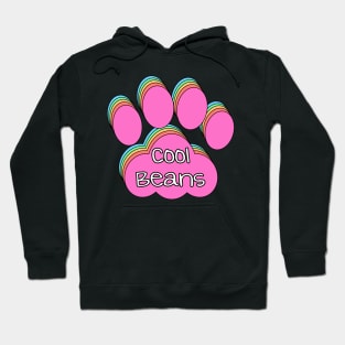 Cool Beans Cat Paw Print Hoodie